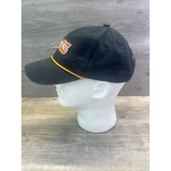 Volunteer Traditions TN Vols Black Orange Rope Hat Adjustable Snapback Cap - Picture 3 of 9